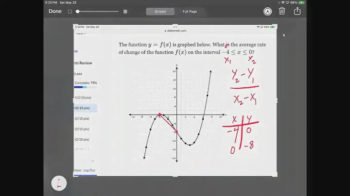 Delta Math Algebra 1 Regents Review 1 Q20