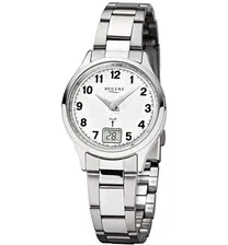 Regent FR-195 Armbanduhr mit Gliederarmband Damenfunkuhr