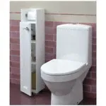 Шкаф для ванной комнаты, REGENT style, ПШГранд 1 дверь, белый, левый, 95*20*19-0