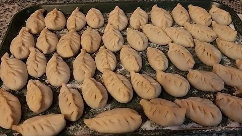 Домашнии пельмени с телятины