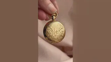Antique Art Nouveau 14ct Gold Ladies Elgin Pocket Watch #antiquejewellery #pocketwatch #artnouveau